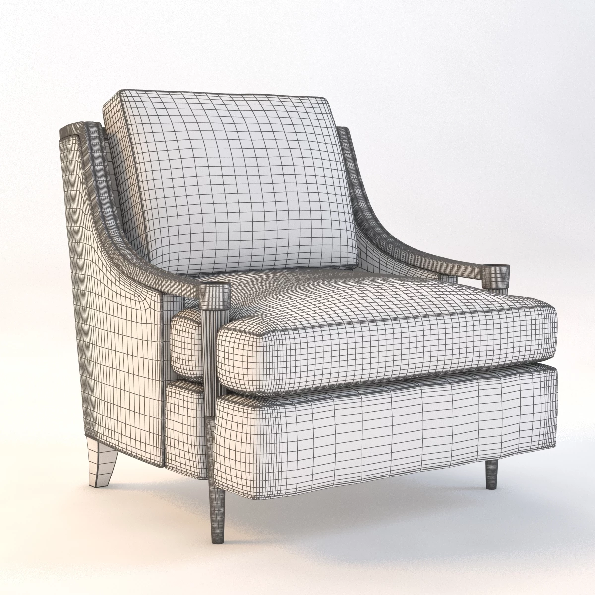 Baker Chair Collection 01 3D Model_010